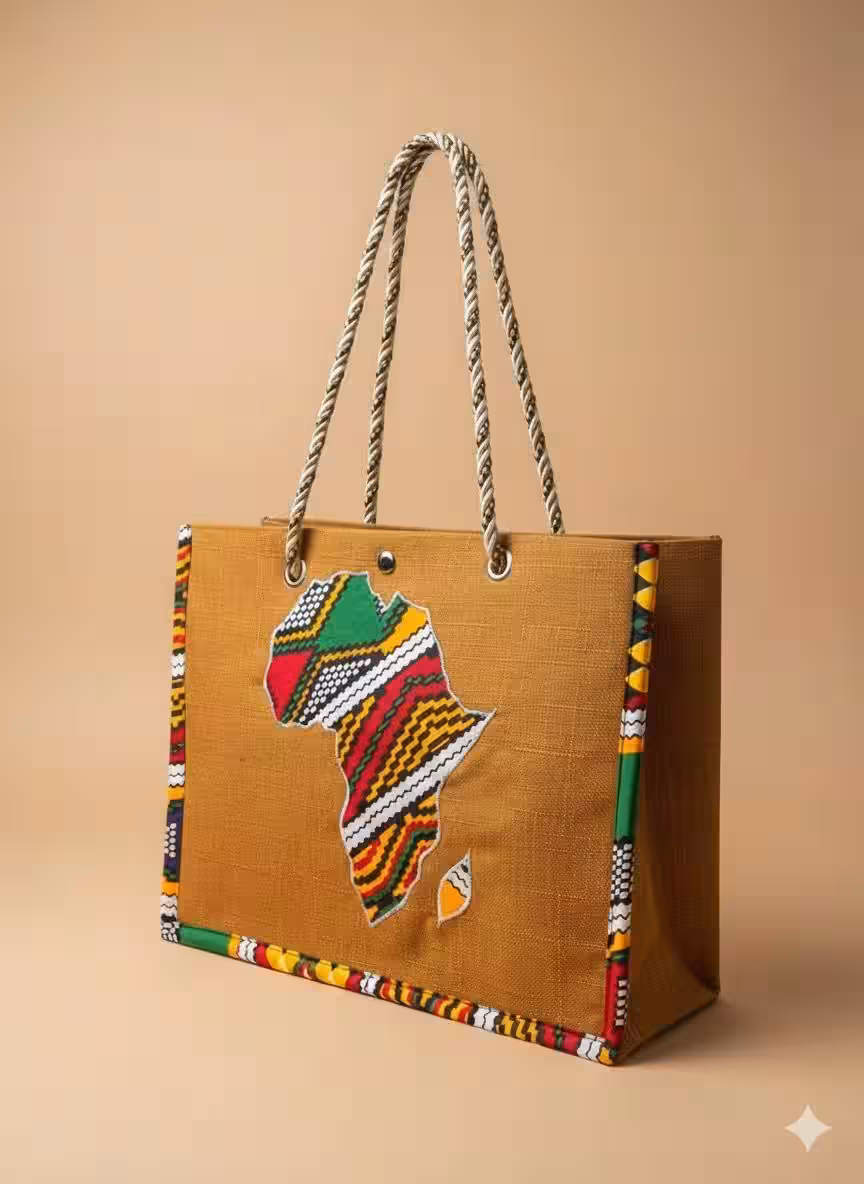 Afrique Carte Tissu Sac